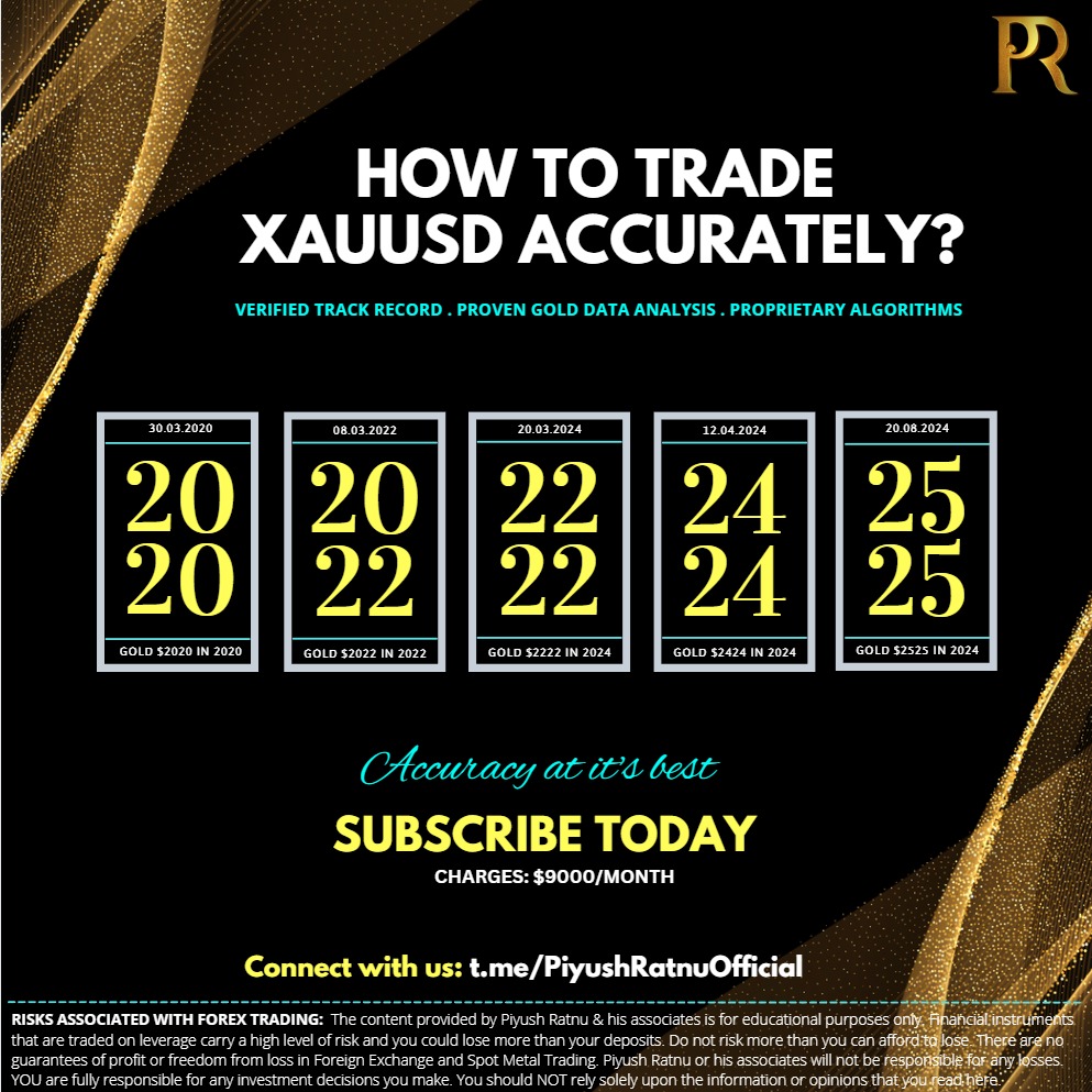 Piyush Ratnu Most accurate xauusd gold analysis education research dubai india singapore london